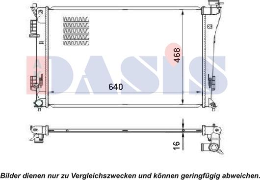 AKS Dasis 560074N - Radiator, mühərrikin soyudulması furqanavto.az