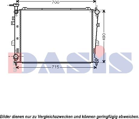 AKS Dasis 510096N - Radiator, mühərrikin soyudulması furqanavto.az