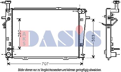 AKS Dasis 510041N - Radiator, mühərrikin soyudulması furqanavto.az