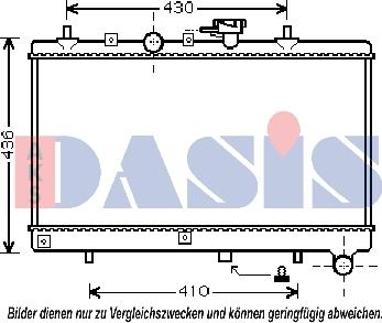 AKS Dasis 510056N - Radiator, mühərrikin soyudulması furqanavto.az