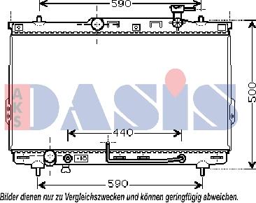 AKS Dasis 510034N - Radiator, mühərrikin soyudulması furqanavto.az