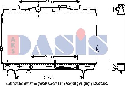 AKS Dasis 510032N - Radiator, mühərrikin soyudulması furqanavto.az