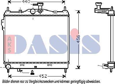 AKS Dasis 510028N - Radiator, mühərrikin soyudulması furqanavto.az