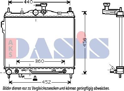 AKS Dasis 510027N - Radiator, mühərrikin soyudulması furqanavto.az