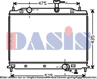 AKS Dasis 510076N - Radiator, mühərrikin soyudulması furqanavto.az