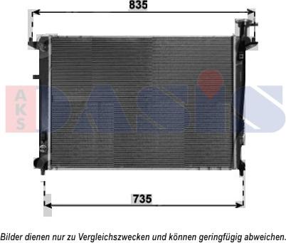 AKS Dasis 510166N - Radiator, mühərrikin soyudulması furqanavto.az