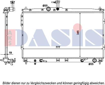 AKS Dasis 510168N - Radiator, mühərrikin soyudulması furqanavto.az