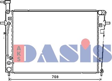 AKS Dasis 510177N - Radiator, mühərrikin soyudulması furqanavto.az