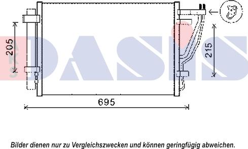 AKS Dasis 512079N - Kondenser, kondisioner furqanavto.az