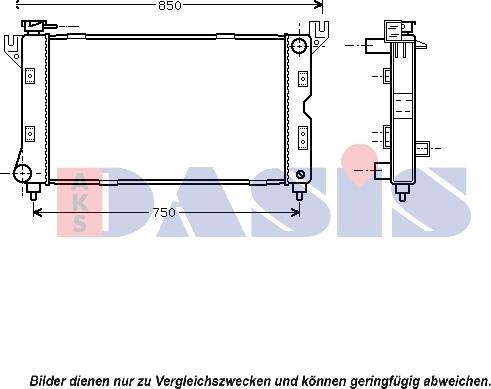 AKS Dasis 520016N - Radiator, mühərrikin soyudulması furqanavto.az