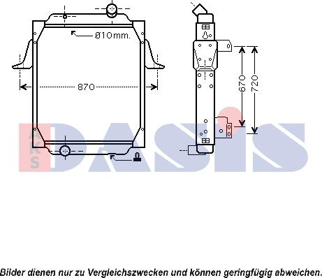 AKS Dasis 680287N - Radiator, mühərrikin soyudulması furqanavto.az