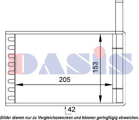 AKS Dasis 099001N - İstilik dəyişdiricisi, daxili isitmə furqanavto.az