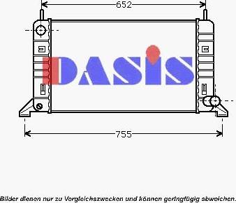 AKS Dasis 090550N - Radiator, mühərrikin soyudulması furqanavto.az