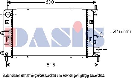 AKS Dasis 090067N - Radiator, mühərrikin soyudulması furqanavto.az