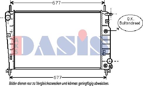 AKS Dasis 090086N - Radiator, mühərrikin soyudulması furqanavto.az