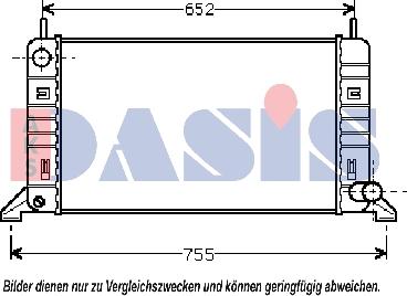 AKS Dasis 090032N - Radiator, mühərrikin soyudulması furqanavto.az