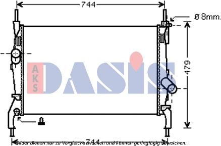 AKS Dasis 090104N - Radiator, mühərrikin soyudulması furqanavto.az