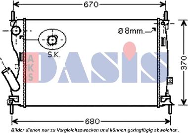 AKS Dasis 090106N - Radiator, mühərrikin soyudulması furqanavto.az