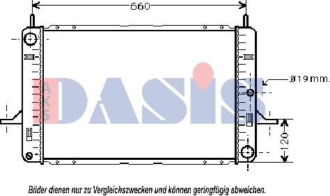 AKS Dasis 090850N - Radiator, mühərrikin soyudulması furqanavto.az