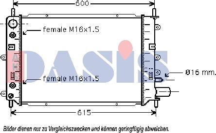 AKS Dasis 090810N - Radiator, mühərrikin soyudulması furqanavto.az