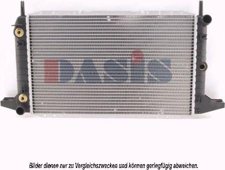 AKS Dasis 091080N - Radiator, mühərrikin soyudulması furqanavto.az