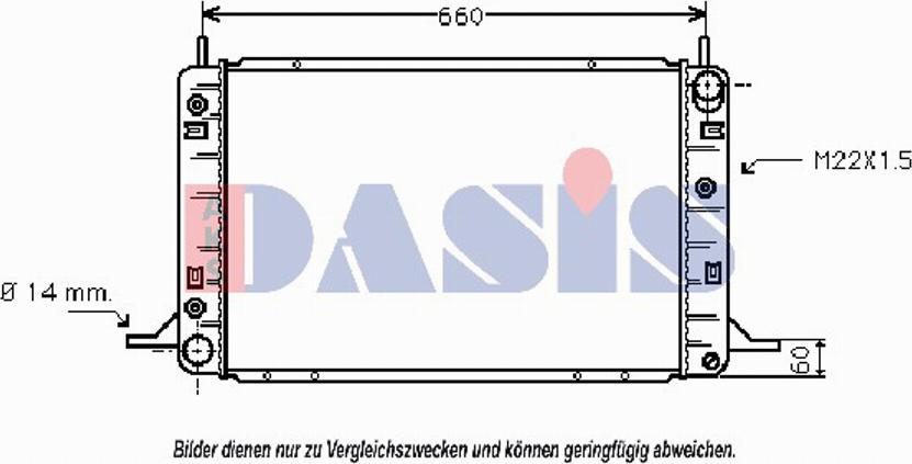 AKS Dasis 091290N - Radiator, mühərrikin soyudulması furqanavto.az