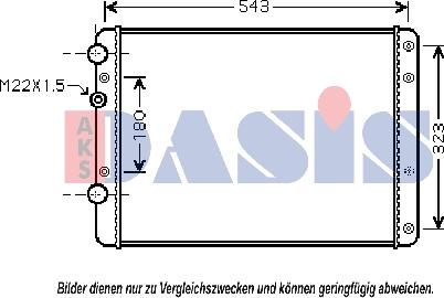 AKS Dasis 040042N - Radiator, mühərrikin soyudulması furqanavto.az