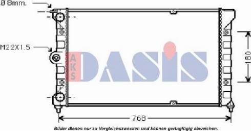 AKS Dasis 040016N - Radiator, mühərrikin soyudulması furqanavto.az