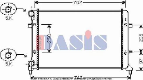 AKS Dasis 040028N - Radiator, mühərrikin soyudulması furqanavto.az