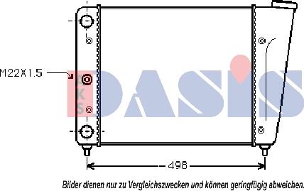 AKS Dasis 040170N - Radiator, mühərrikin soyudulması furqanavto.az