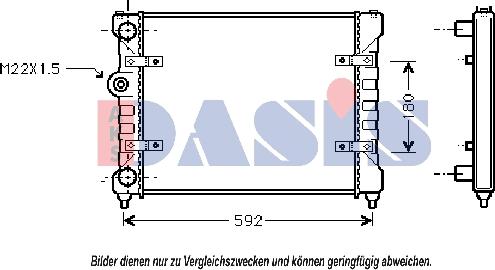 AKS Dasis 040330N - Radiator, mühərrikin soyudulması furqanavto.az