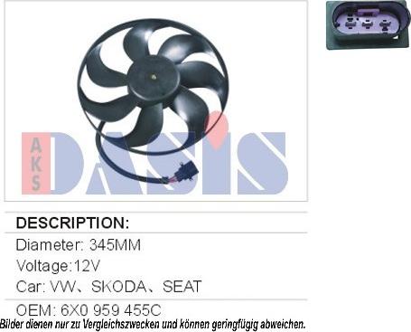 AKS Dasis 048025N - Fen, radiator furqanavto.az