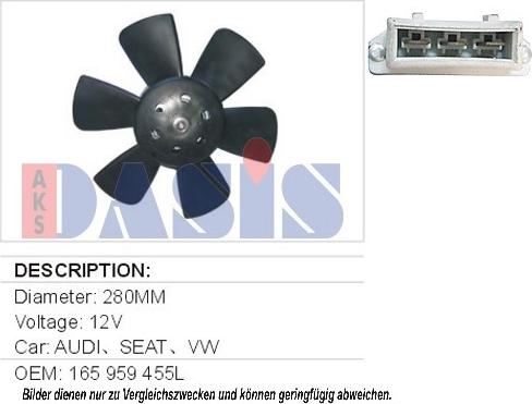 AKS Dasis 048070N - Fen, radiator furqanavto.az