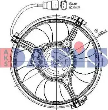 AKS Dasis 048114N - Fen, radiator furqanavto.az