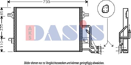 AKS Dasis 042003N - Kondenser, kondisioner furqanavto.az