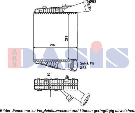 AKS Dasis 047022N - Intercooler, şarj cihazı furqanavto.az