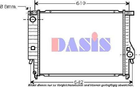 AKS Dasis 050490N - Radiator, mühərrikin soyudulması furqanavto.az