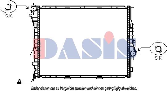 AKS Dasis 050041N - Radiator, mühərrikin soyudulması furqanavto.az