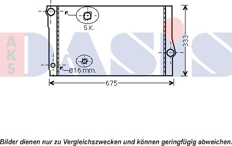 AKS Dasis 050056N - Radiator, mühərrikin soyudulması furqanavto.az