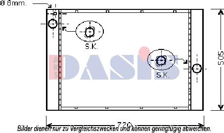 AKS Dasis 050053N - Radiator, mühərrikin soyudulması furqanavto.az