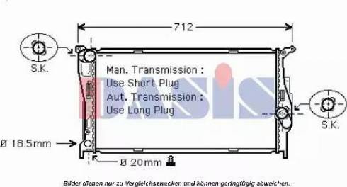 AKS Dasis 050039N - Radiator, mühərrikin soyudulması furqanavto.az