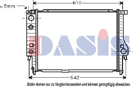 AKS Dasis 051000N - Radiator, mühərrikin soyudulması furqanavto.az