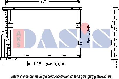 AKS Dasis 052003N - Kondenser, kondisioner furqanavto.az