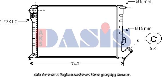 AKS Dasis 060990N - Radiator, mühərrikin soyudulması furqanavto.az