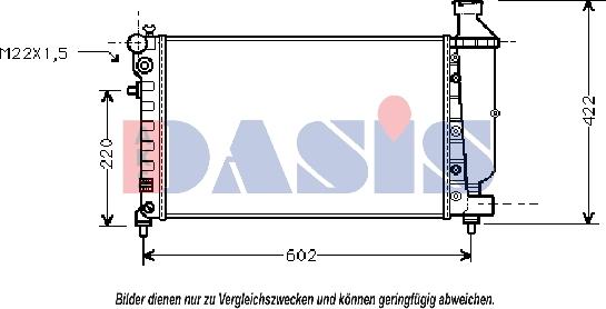 AKS Dasis 060920N - Radiator, mühərrikin soyudulması furqanavto.az