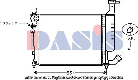 AKS Dasis 060014N - Radiator, mühərrikin soyudulması furqanavto.az