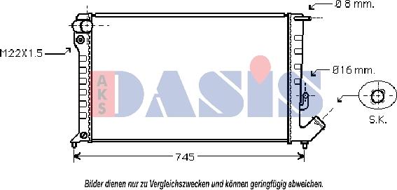 AKS Dasis 060015N - Radiator, mühərrikin soyudulması furqanavto.az