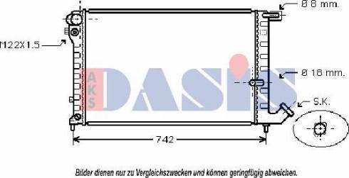 AKS Dasis 060011N - Radiator, mühərrikin soyudulması furqanavto.az