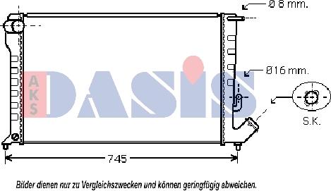 AKS Dasis 060031N - Radiator, mühərrikin soyudulması furqanavto.az
