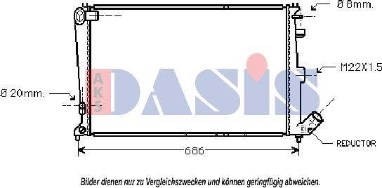 AKS Dasis 060240N - Radiator, mühərrikin soyudulması furqanavto.az